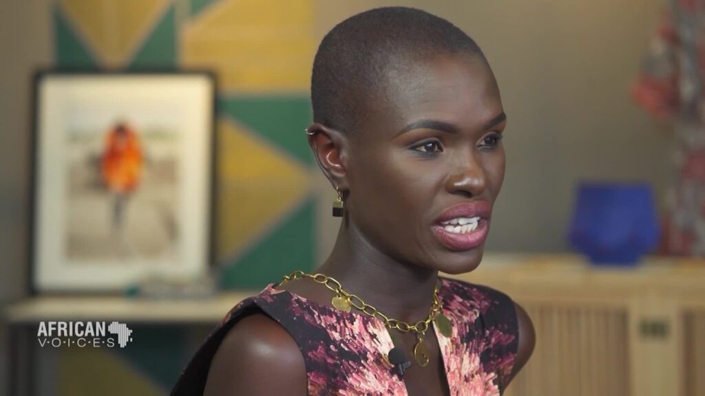 Kenyan fashion model Ajuma Nasenyana Credit: CNN